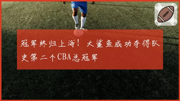 冠军终归上海！大鲨鱼成功夺得队史第二个CBA总冠军